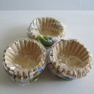 New Full Circle Market Basket Coffee Filters Unbleached Lot of 3